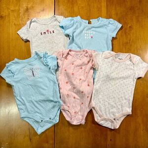 Baby Girl Clothes Onesies 6-9M 9M Sizes Bundle Lot of 5